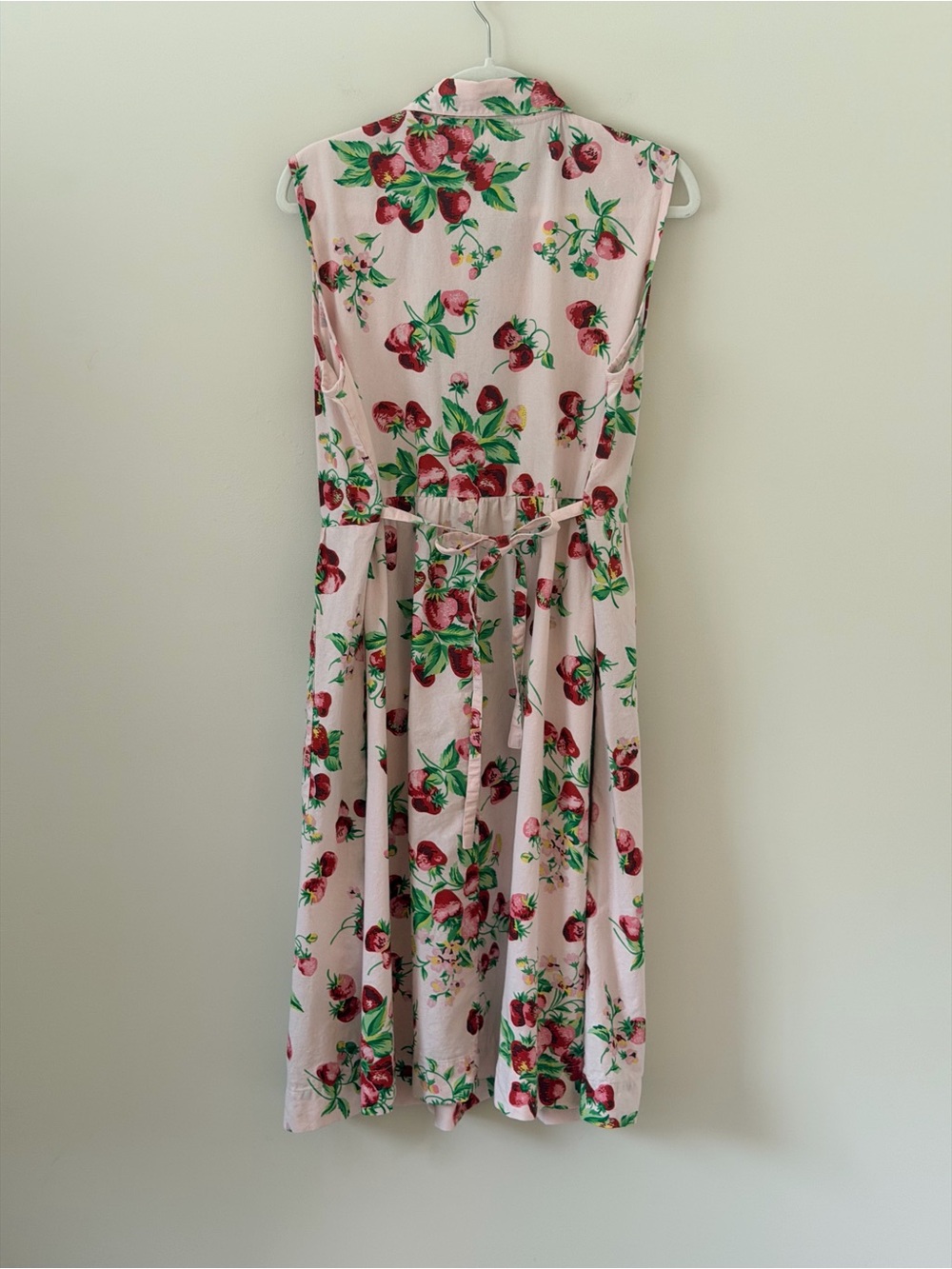 April Cornell Strawberry Porch Dress Modern Prairie Cottagecore pockets Size XL - Picture 14 of 15